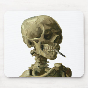 Van Gogh, Skelett mit brennender Zigarette Mousepad