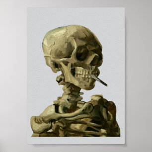 Van Gogh, Skelett mit brennender Zigarette Poster
