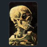Van Gogh Skull mit brennendem Zigarettenmagnet Magnet<br><div class="desc">Van Gogh Skull mit Brennender Zigarettenmagnet. Ölmalerei auf Leinwand aus dem Jahr 1885. Skull mit Burning Zigarette zeigt sowohl van Goghs Gefühl des Spaßes als auch das Gefühl des Makabre. Etwas merkwürdig in seinem anerkannten Werk, ist das Werk in den letzten Jahrzehnten an Popularität gewachsen. Ein tolles Geschenk für die...</div>