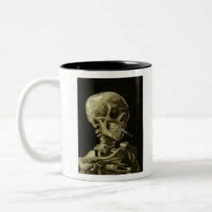 van gogh Skull Zweifarbige Tasse