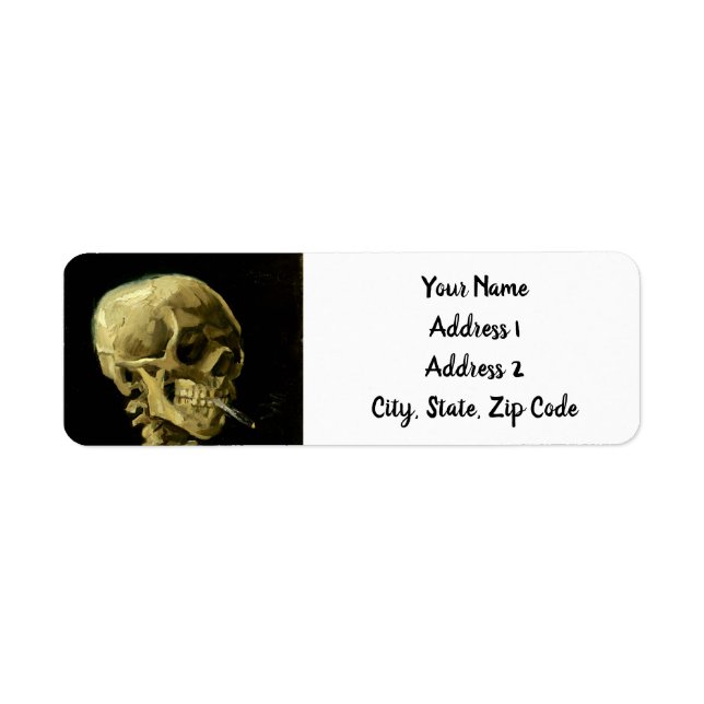 Van Gogh Smoking Skeleton (Vorne)
