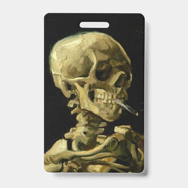 Van Gogh Smoking Skeleton Ausweis (Vorderseite)