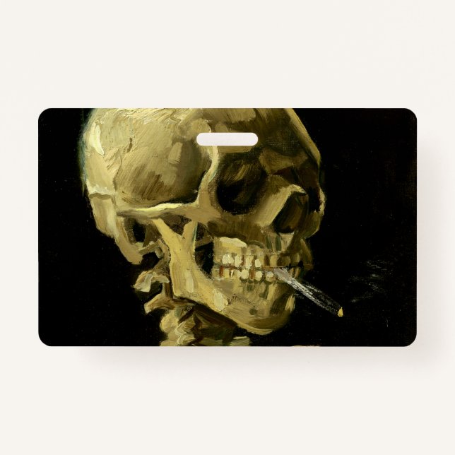 Van Gogh Smoking Skeleton Ausweis (Vorderseite)