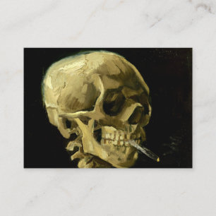 Van Gogh Smoking Skeleton Begleitkarte