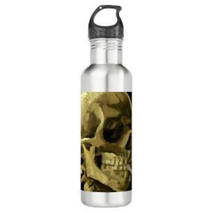 Van Gogh Smoking Skeleton Edelstahlflasche