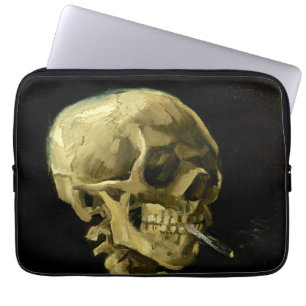 Van Gogh Smoking Skeleton Laptopschutzhülle