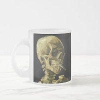 Van Gogh Smoking Skeleton