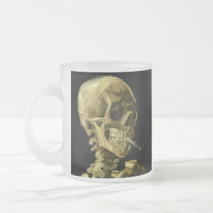 Van Gogh Smoking Skeleton Mattglastasse