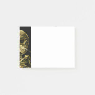 Van Gogh Smoking Skeleton Post-it Klebezettel