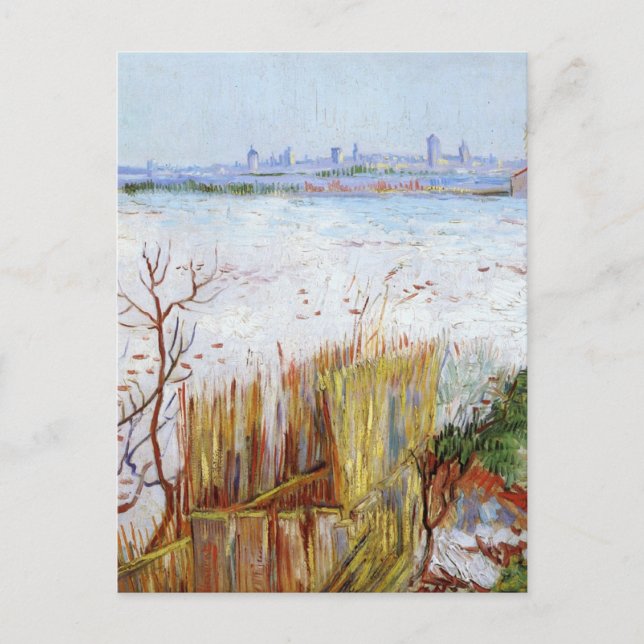 Van Gogh - Snowy Landscape Postkarte (Vorderseite)