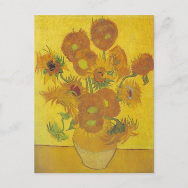 van Gogh - Sonnenblumen (1888) Postkarte (Vorderseite)