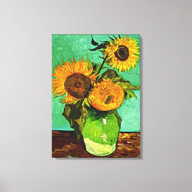 Van Gogh - Sonnenblumen (3) Leinwanddruck (Vorderseite)