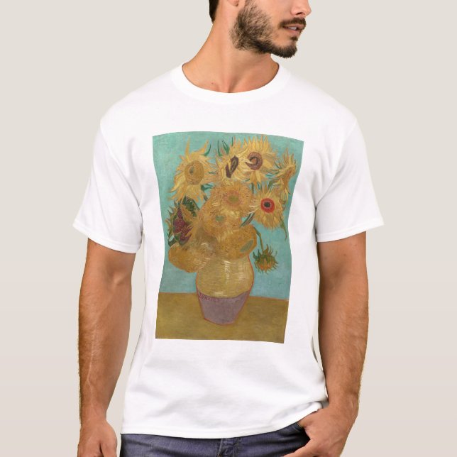 Van Gogh - Sonnenblumen, 3. Version, Wiederholung T-Shirt (Vorderseite)