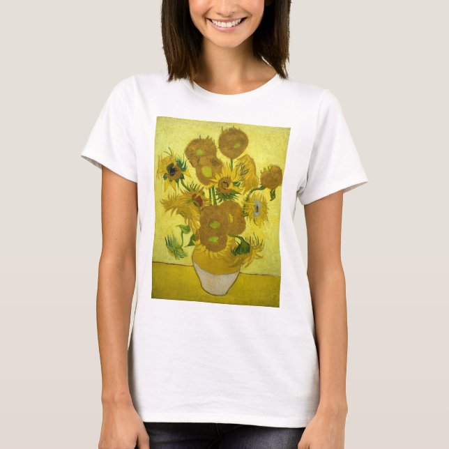 Van Gogh - Sonnenblumen, 4. Version, Wiederholung T-Shirt (Vorderseite)