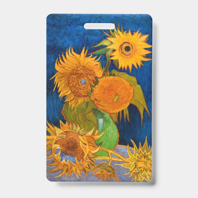Van Gogh Sonnenblumen Ausweis (Vorderseite)