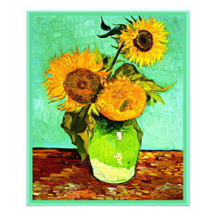Van Gogh - Sonnenblumen, Drei, Foto Print