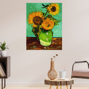 Van Gogh - Sonnenblumen, Drei, Poster