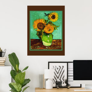 Van Gogh - Sonnenblumen, Drei, Poster