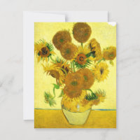 Van Gogh Sonnenblumen Einladungen