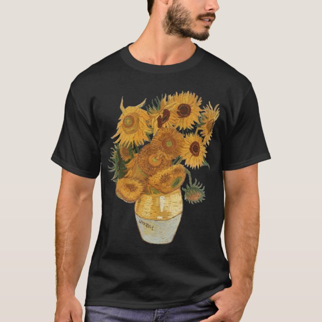 Van Gogh Sonnenblumen Freunde T-Shirt (Vorderseite)