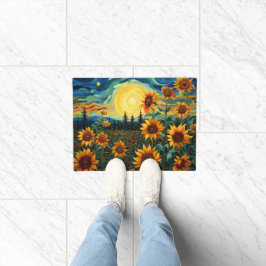 Van Gogh Sonnenblumen Gemälde Fußmatte