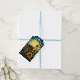 Van Gogh Sonnenblumen Gemälde Geschenkanhänger