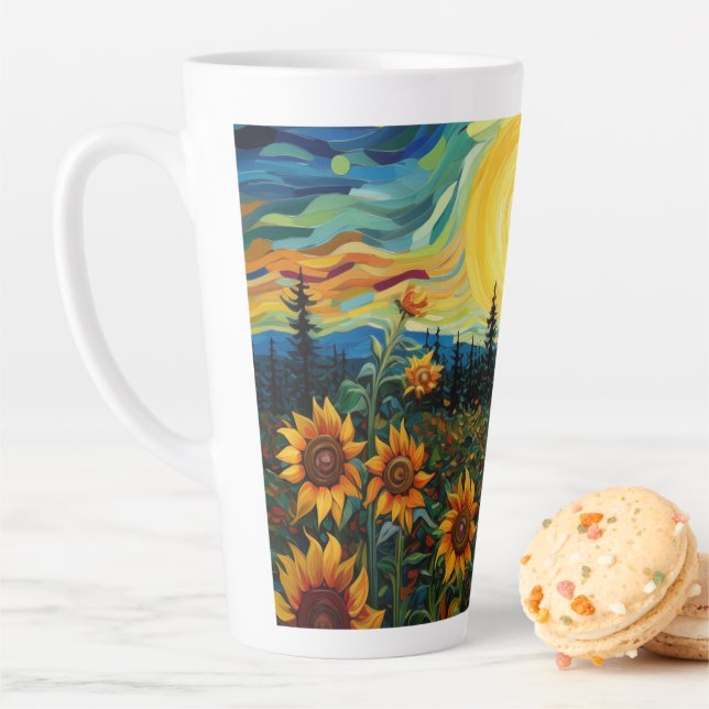 Van Gogh Sonnenblumen Gemälde Milchtasse (Beispiel)