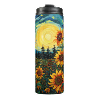 Van Gogh Sonnenblumen Gemälde Thermosbecher