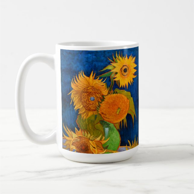Van Gogh Sonnenblumen Kaffeetasse (Links)