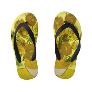 Van Gogh Sonnenblumen Kinderbadesandalen