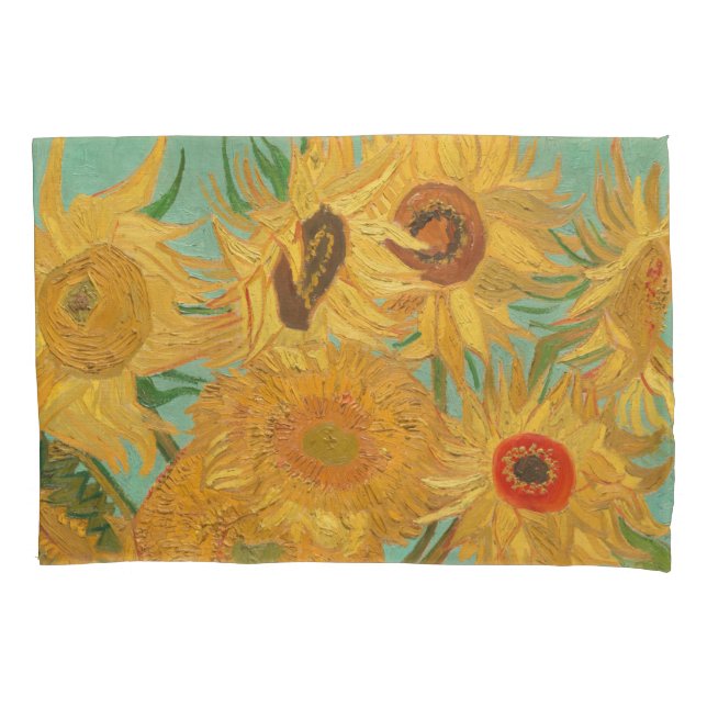 Van Gogh Sonnenblumen Kissenbezug (Vorderseite-Links)