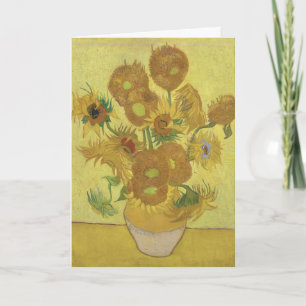 Van Gogh Sonnenblumen - Lebendiges Gelb auf Gelb Karte
