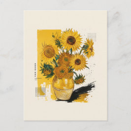 Van Gogh Sonnenblumen Modern Postkarte