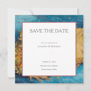 Van Gogh Sonnenblumen Profi-Minimalist Save The Date