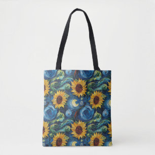 Van Gogh Sonnenblumen und Sternennacht