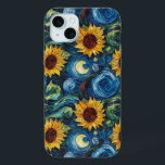 Van Gogh Sonnenblumen und Sternennacht Case-Mate iPhone Hülle<br><div class="desc">Van Gogh Sonnenblumen und Sternennacht</div>
