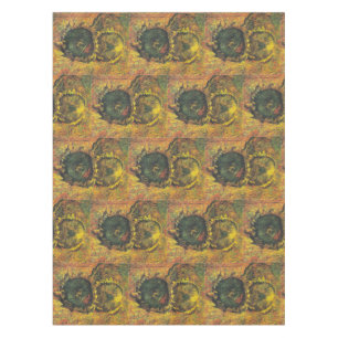 Van Gogh Sonnenblumen - Vintage Goldene Blumenkuns Tischdecke