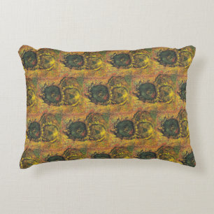 Van Gogh Sonnenblumen - Vintage goldene Blumenskun Dekokissen