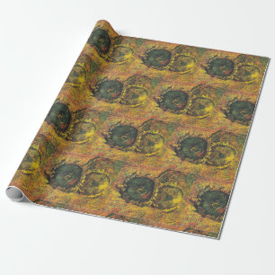 Van Gogh Sonnenblumen - Vintage goldene Blumenskun Geschenkpapier
