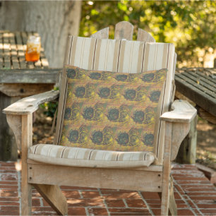 Van Gogh Sonnenblumen - Vintage goldene Blumenskun Kissen