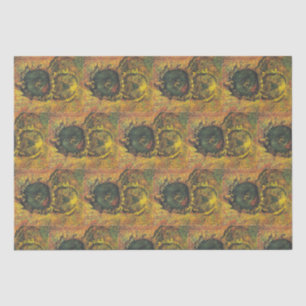 Van Gogh Sonnenblumen - Vintage goldene Blumenskun Seidenpapier