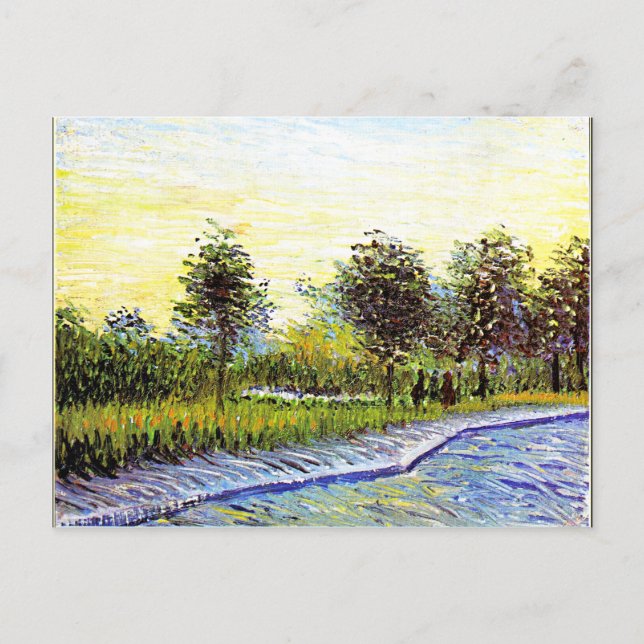 Van Gogh - Square Saint-Pierre at Sunset, Fine Art Postkarte (Vorderseite)