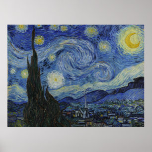 Van Gogh, Starry Nigh, classic, painting Poster