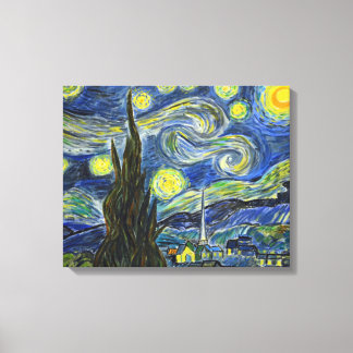 Van Gogh Starry Night. Acryl auf Leinwand. Leinwanddruck