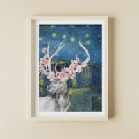 Van Gogh Starry Night and Blume Stag Compilation
