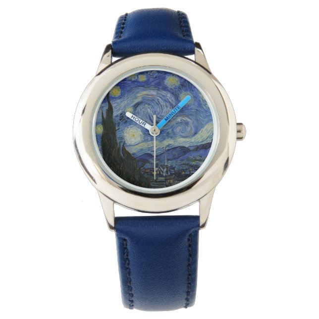 Van Gogh Starry Night Armbanduhr (Vorderseite)