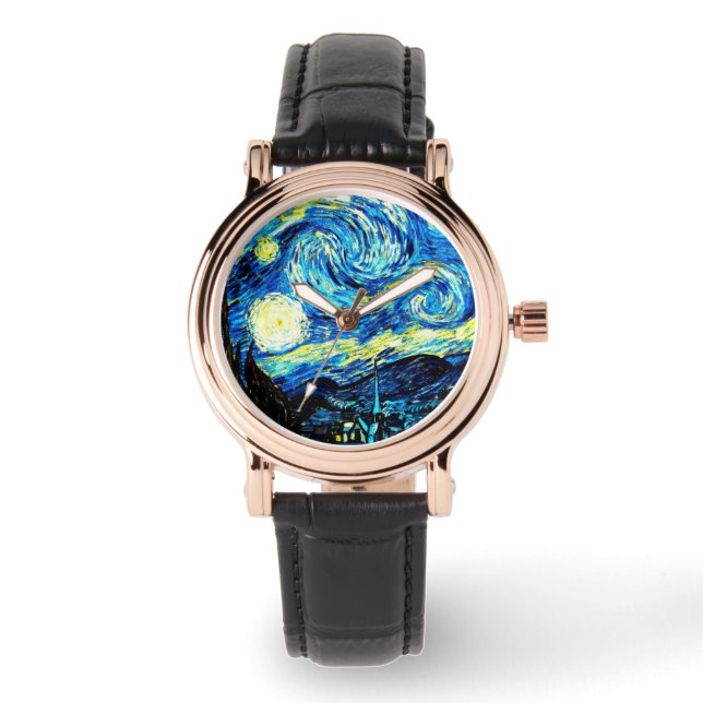 Van Gogh - Starry Night Armbanduhr (Vorderseite)