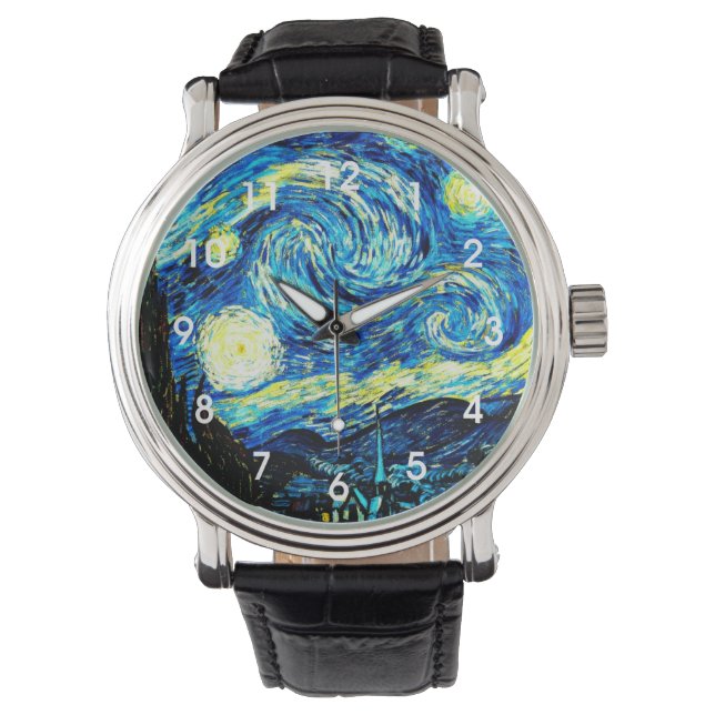 Van Gogh - Starry Night Armbanduhr (Vorderseite)