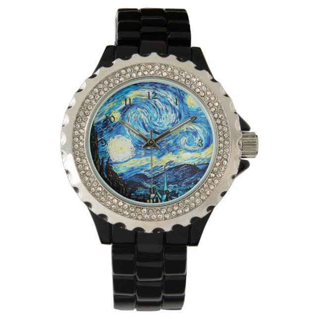 Van Gogh - Starry Night Armbanduhr (Vorderseite)