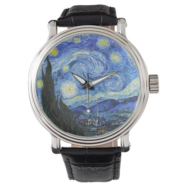 VAN GOGH Starry Night Armbanduhr (Vorderseite)